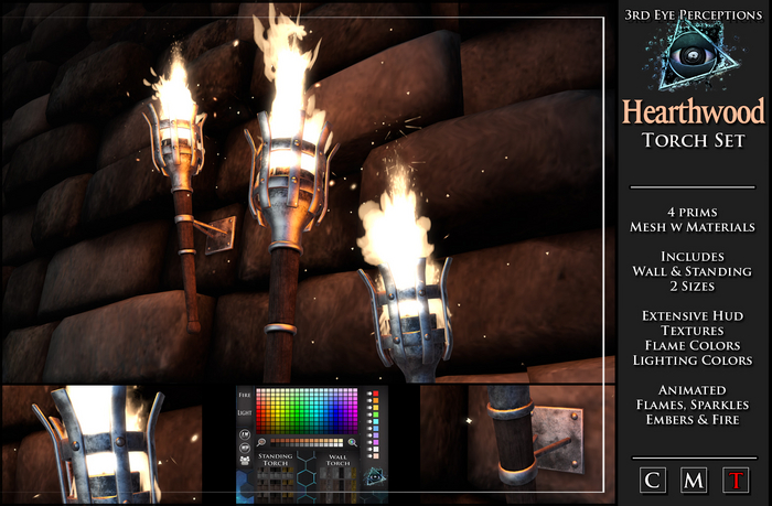 Hearthwood Torch Set 