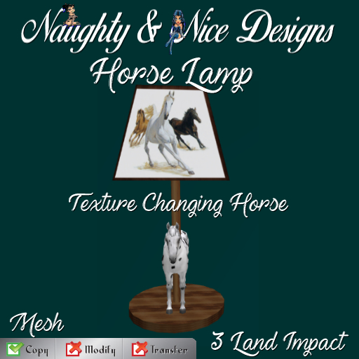 {N&ND}Horse Lamp