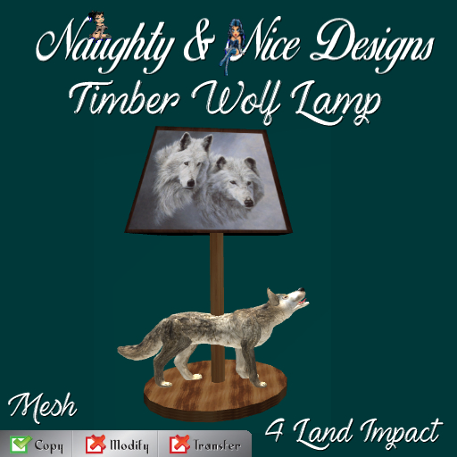 {N&ND}Timber Wolf Lamp