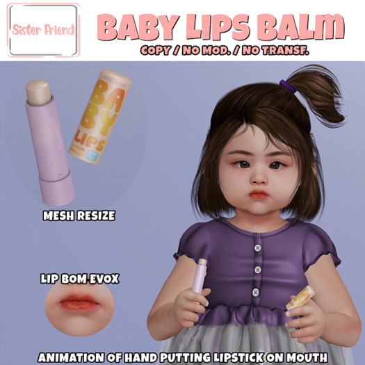 SF Baby Lips Balm - Peach Mango