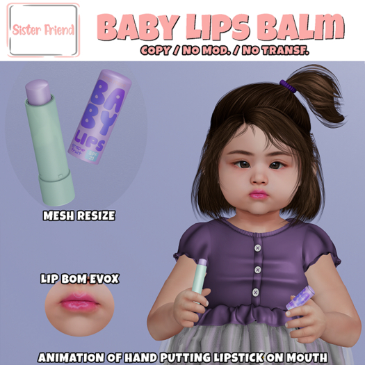 SF Baby Lips Balm - Grape Fruit