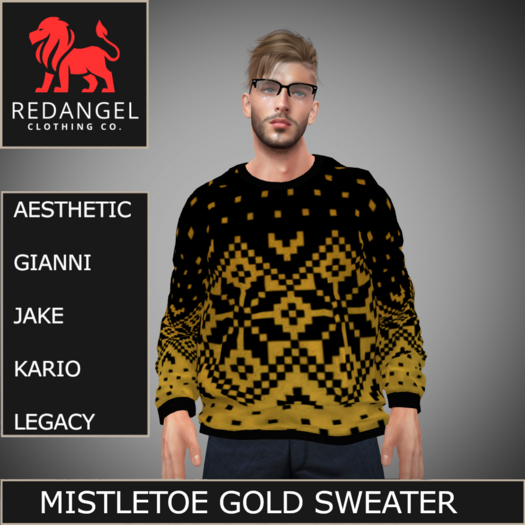 Mistletoe Gold Sweater **NEW FOR CHRISTMAS 2024**