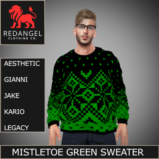Mistletoe Green Sweater **NEW FOR CHRISTMAS 2024**