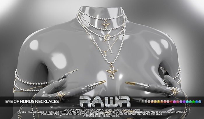 RAWR! Eye of Horus Necklace (add me)