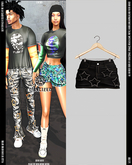 DUALIZED.-_-. StarGirl Skirt.(Black)