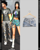 DUALIZED.-_-. StarGirl Skirt.(Bleached)