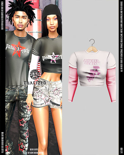DUALIZED.-_-. Double Crop.(Alter/Pink)