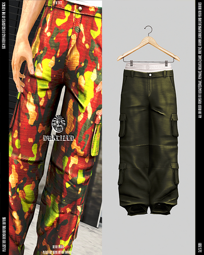 DUALIZED.-_-. WideLeg Trousers .(Olive)