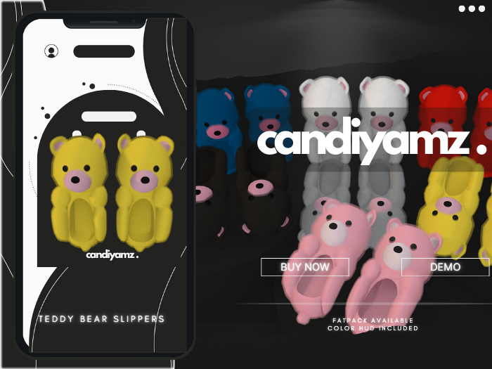 *CY* Teddy Bear . Banana . Slippers // (Add)