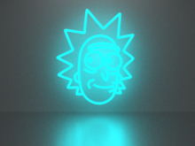 Rick and Morty 2 neon sign Full Permission