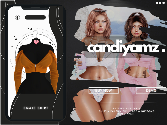 *CY* Emaje . Orange . Shirt // (Add)
