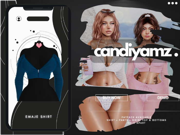 *CY* Emaje . Blueberry . Shirt // (Add)