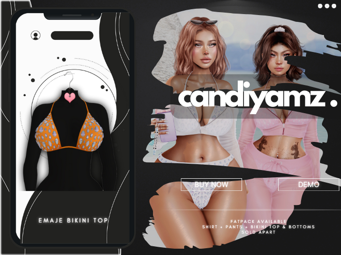 *CY* Emaje . Orange . Bikini Top // (Add)
