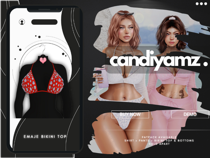*CY* Emaje . Cherry . Bikini Top // (Add)