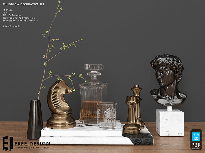 Mindblow Decorative set 6 LI 6Pcs PBR [Erfe Design] *