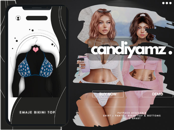 *CY* Emaje . Blueberry . Bikini Top // (Add)