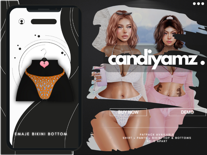 *CY* Emaje . Orange . Bikini Bottom // (Add)