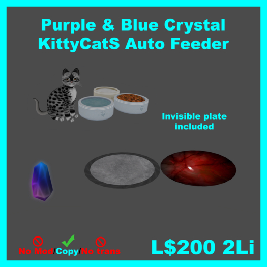 [KC] Magic Purple & Blue Crystal Auto Feeder