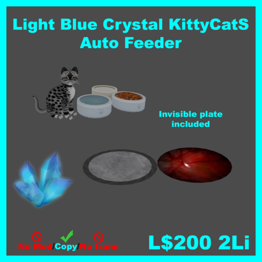 [KC] Light Blue Crystal Auto Feeder