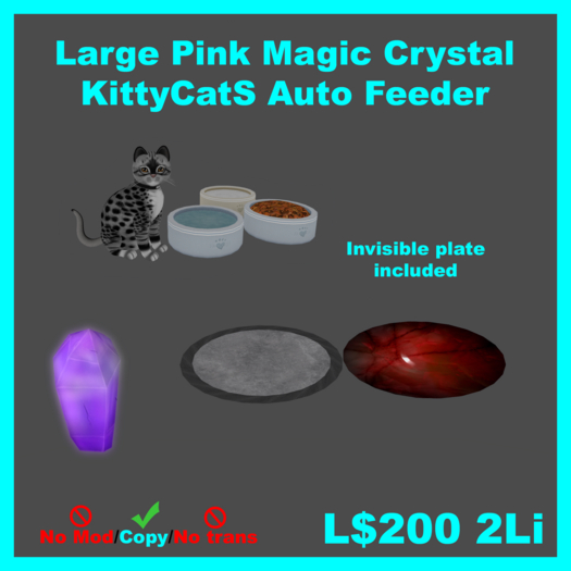 [KC]  Large Pink Magic Crystal Auto Feeder