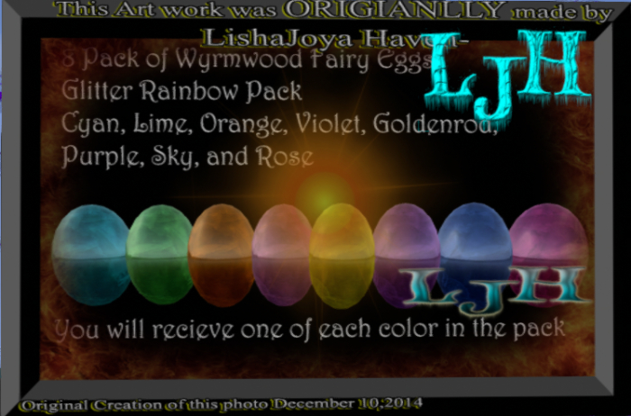Wyrmwood Fairy Faery GLITTER fatpack 8 fairies (1 of each)
