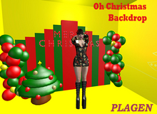 OH Christmas Backdrop   - PLAGEN  (ADD)
