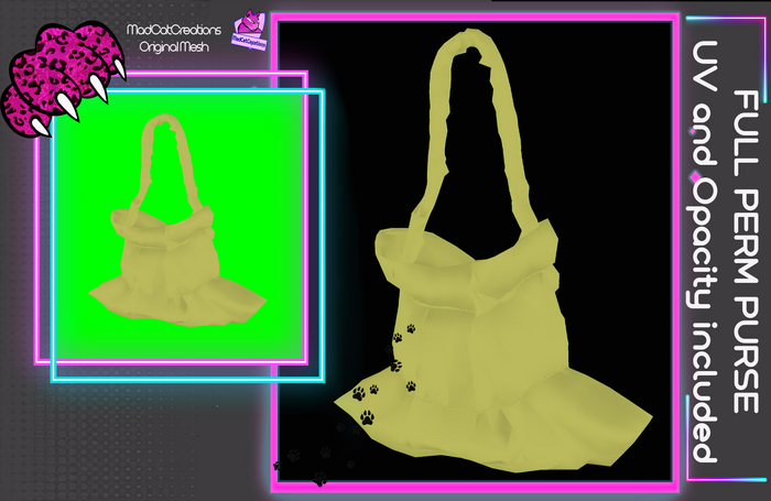 MCC - Full Perm - 17 pleated fabric bag