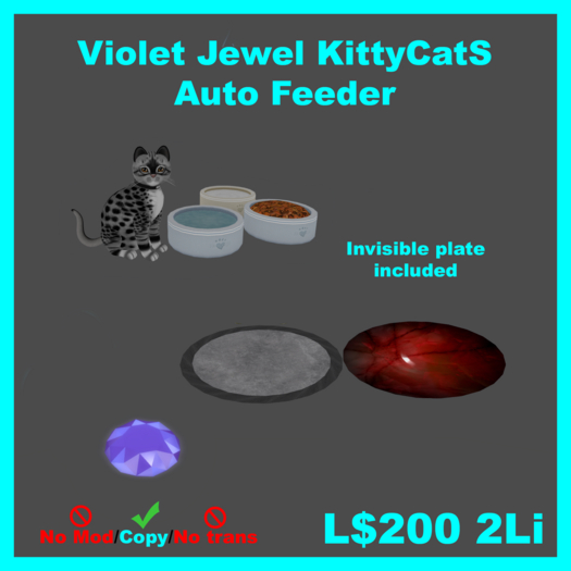 [KC] Violet Jewel Kitty Auto Feeder