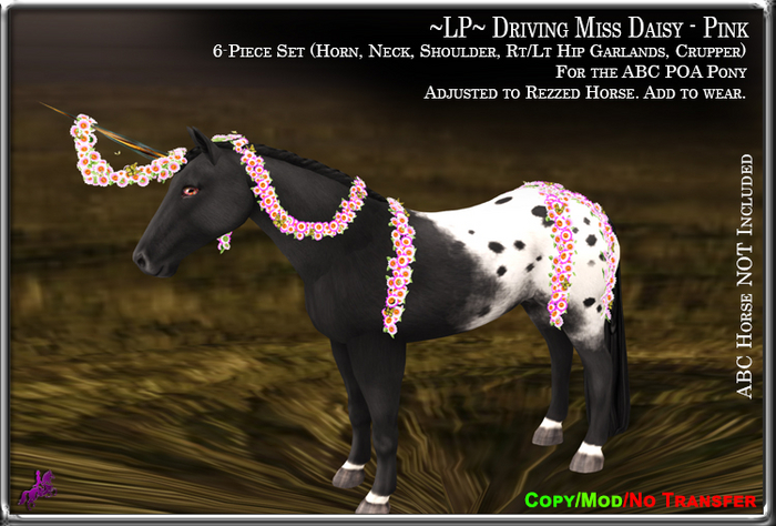 ~LP~ Driving Miss Daisy Set [BOXED] ABC POA Pony Pink