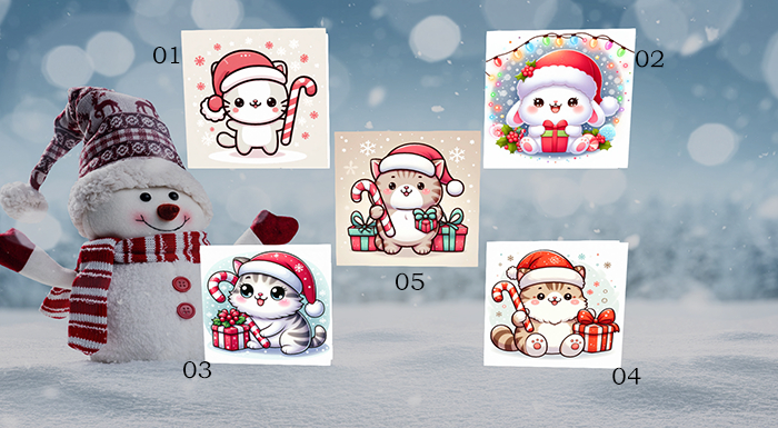 *Animism* Cute Christmas Cards - #01-05