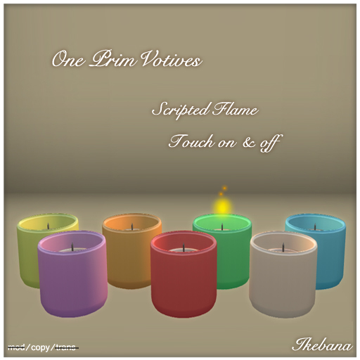 Ikebana. ~ Pastel Votives [hexagonal]