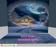 GOLD SHOP - BACKDROP SNOW