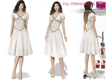 Full Perm A Line Dart Dress Maitreya 5.3 LaraX Belleza Slink Ebody Reborn Legacy
