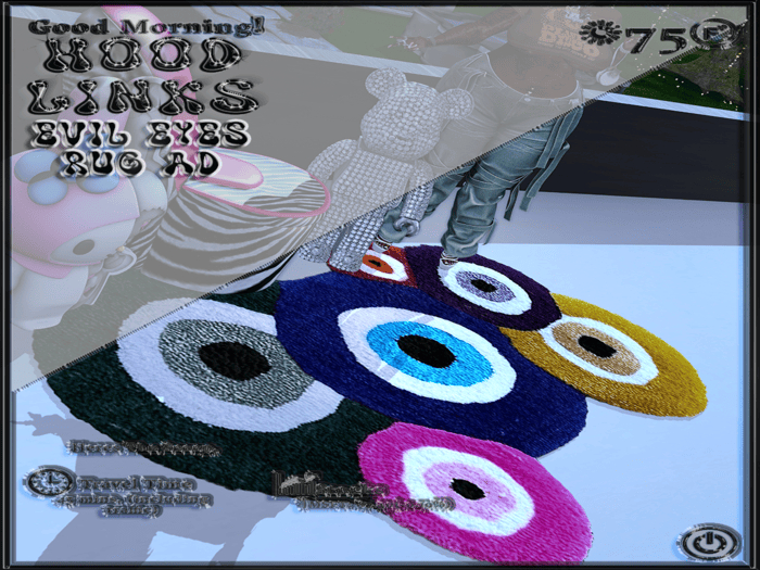 {HOODLINKS}EVIL EYES RUG
