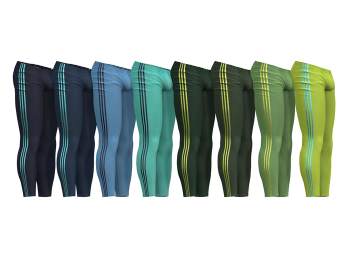 TwoSided Basic Gym Leggings pack 2
