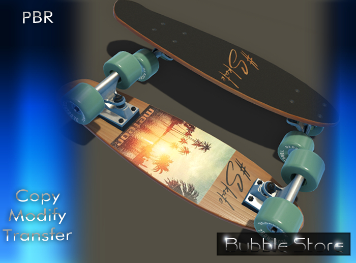 Bubble - Skateboard MESH FULL PERM PBR