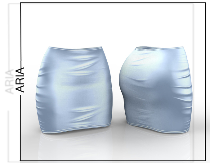 Metallic Sky Mid Skirt Inithium Kupra