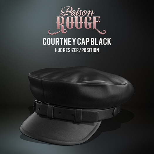 POISON ROUGE Courtney Cap Black