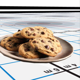 "MB" plate cookies xmas