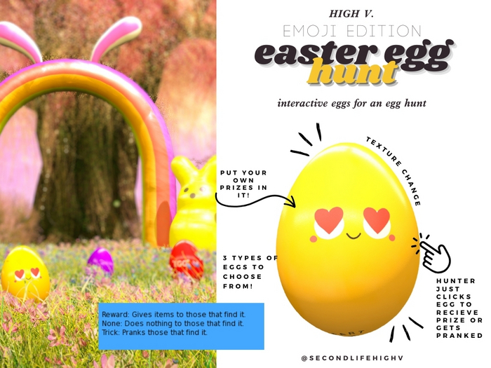 [high v.] emoji easter hunt egg unpacker (add)