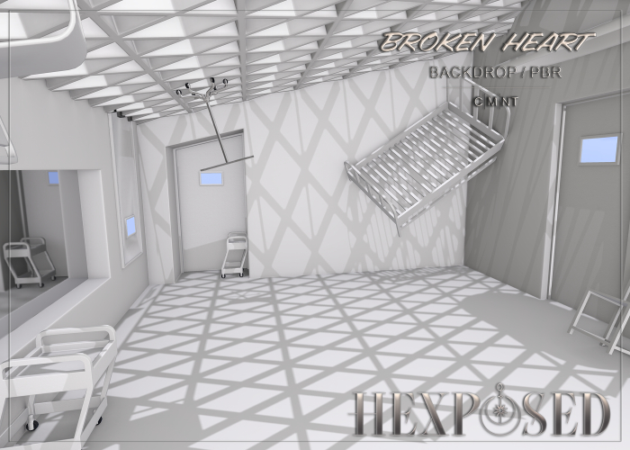~HexPosed~ Broken Heart -  Backdrop