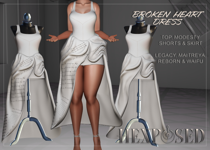 ~HexPosed~ Broken Heart - Dress (Add)