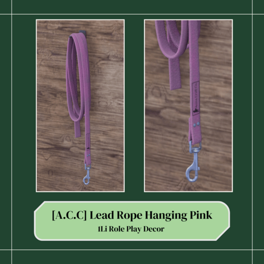 Acres Craft Co. Lead Rope Hanging Pink