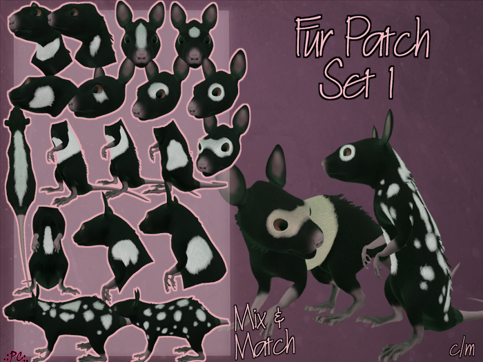 .:PC:. - ~KWI~ Ratty - Conjunto de parches de piel 1 [Tinteable]