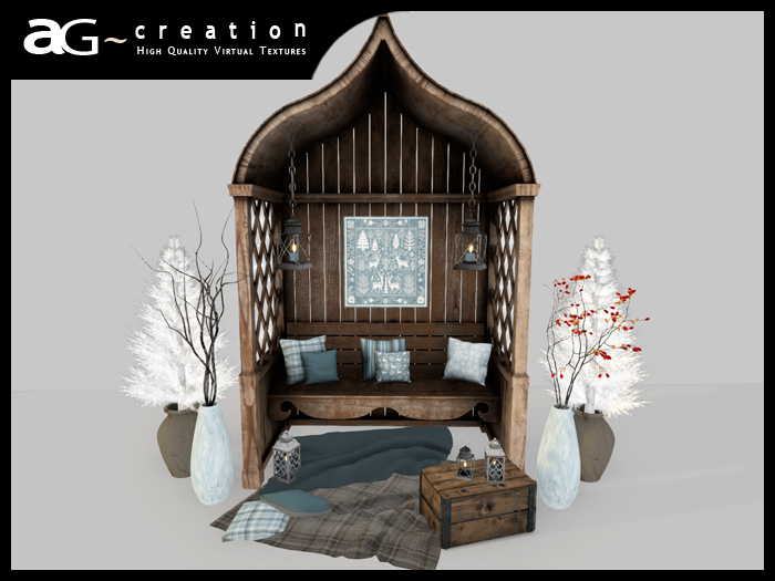 ~AG~ Creation ~ Winter Moonlight Bench