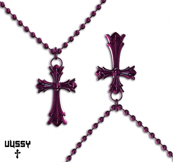 V/ Acrylic Cross Chain - Pink [SALE]