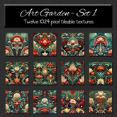 *Wallflowers* Art Gardens - Set 1