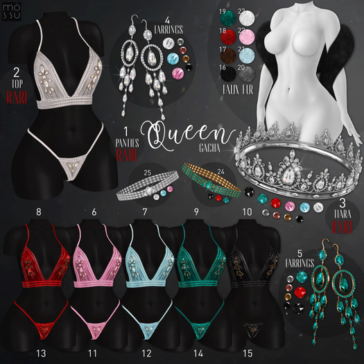 Mossu - Queen Emerald set