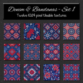 *Wallflowers* Denim & Bandanas - Set 1