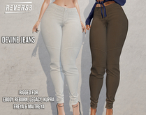 REVERS3 | Full Perm Devine Jeans for Women including rigs for eBody Reborn, Legacy, Kupra, Maitreya & Freya